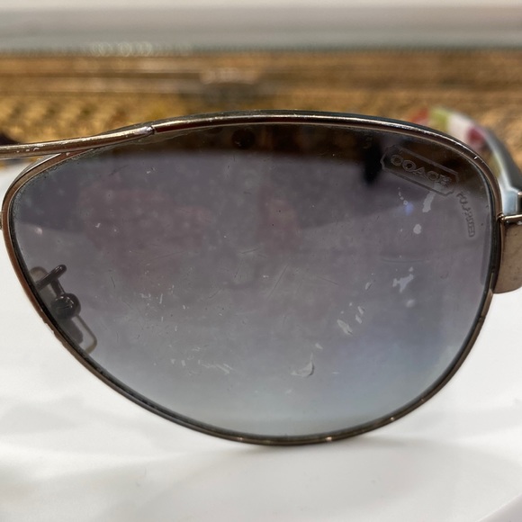 Coach - Kristina Sunglasses - Frames EUC, Lenses Poor, Beach/Rx Opp - Coach Case - Picture 5 of 17